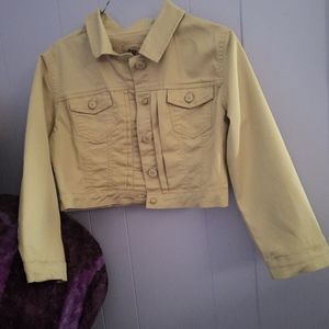 Papaya "PY 1998" Cropped Cream/Khaki Color Jacket